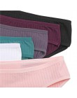 Bawełniane majtki bielizna damska Casual Solid Color majtki dla kobiet bielizna intymna seksowne majtki damskie kalesony M-XL