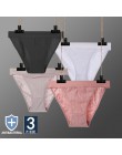 3 sztuk/zestaw kobiet bawełniane majtki kalesony Sexy bielizna damska niskiej talii majtki kobieta bielizna jednolity kolor majt