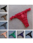 Voplidia bielizna damska Plus rozmiar Sexy bielizna stringi i G ciąg majtki koronkowe T-tył bez szwów ciąg stringi PM041