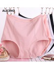 3 sztuk/partia Big Size XL-6XL Sexy wysokiej talii kobiet bawełniane stałe majtki oddychające majtki bielizna majtki