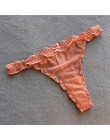 Voplidia bielizna damska Plus rozmiar Sexy bielizna stringi i G ciąg majtki koronkowe T-tył bez szwów ciąg stringi PM041
