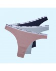 3 sztuk/partia damskie bawełniane stringi stringi majteczki stringi bielizna damska figi Sexy bielizna spodnie intymne panie lis
