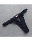 Voplidia bielizna damska Plus rozmiar Sexy bielizna stringi i G ciąg majtki koronkowe T-tył bez szwów ciąg stringi PM041