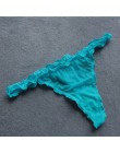 Voplidia bielizna damska Plus rozmiar Sexy bielizna stringi i G ciąg majtki koronkowe T-tył bez szwów ciąg stringi PM041