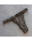 Voplidia bielizna damska Plus rozmiar Sexy bielizna stringi i G ciąg majtki koronkowe T-tył bez szwów ciąg stringi PM041