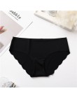 Bielizna damska figi ultra-cienkie bezszwowe figi dla kobiet Comfort niski wzrost Ruffles seksowna bielizna lato moda kalesony