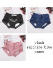 DULASI szczelna majtki menstruacyjne spodnie fizjologiczne bielizna damska komfort bawełna koronkowa Solid Color Mid Rise figi 9