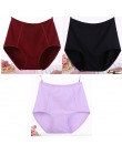 3 sztuk/partia Big Size XL-6XL Sexy wysokiej talii kobiet bawełniane stałe majtki oddychające majtki bielizna majtki