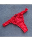 Voplidia bielizna damska Plus rozmiar Sexy bielizna stringi i G ciąg majtki koronkowe T-tył bez szwów ciąg stringi PM041