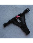Voplidia bielizna damska Plus rozmiar Sexy bielizna stringi i G ciąg majtki koronkowe T-tył bez szwów ciąg stringi PM041
