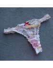 Voplidia bielizna damska Plus rozmiar Sexy bielizna stringi i G ciąg majtki koronkowe T-tył bez szwów ciąg stringi PM041