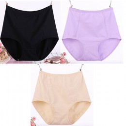 3 sztuk/partia Big Size XL-6XL Sexy wysokiej talii kobiet bawełniane stałe majtki oddychające majtki bielizna majtki