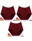 3 sztuk/partia Big Size XL-6XL Sexy wysokiej talii kobiet bawełniane stałe majtki oddychające majtki bielizna majtki