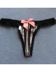 Voplidia bielizna Ruffles bielizna kobiety Plus rozmiar Sexy Lolita Kawaii stringi VS koronkowe różowe majtki t-back String stri