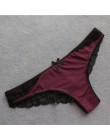 Voplidia 2019 bielizna damska majtki Sexy przepuszczalność kobiet bez szwu koronki bielizna gaza łuk majtki PM037