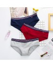 3 sztuk bawełniane majtki bielizna-majtki dla kobiet niskiej talii wysokiej jakości moda komfort na co dzień sexy majtki