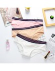 3 sztuk bawełniane majtki bielizna-majtki dla kobiet niskiej talii wysokiej jakości moda komfort na co dzień sexy majtki