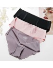 Moda bezszwowe majtki damskie bielizna kobiece miękkie Intimates damskie kalesony Low-Rise figi 8 kolorów bielizna majtki
