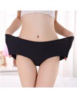 Majtki damskie stretching szorty Plus rozmiar XXXL wysokiej talii bielizna kobiety Sexy ultra-cienkie majtki bezszwowe spodnie m