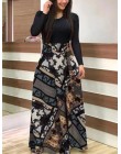 Wiosna kobiety Maxi sukienka w stylu Vintage, w kwiaty drukuj Splice Casual sukienka z długim rękawem 5XL Plus rozmiar elegancki