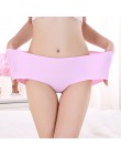 Majtki damskie stretching szorty Plus rozmiar XXXL wysokiej talii bielizna kobiety Sexy ultra-cienkie majtki bezszwowe spodnie m