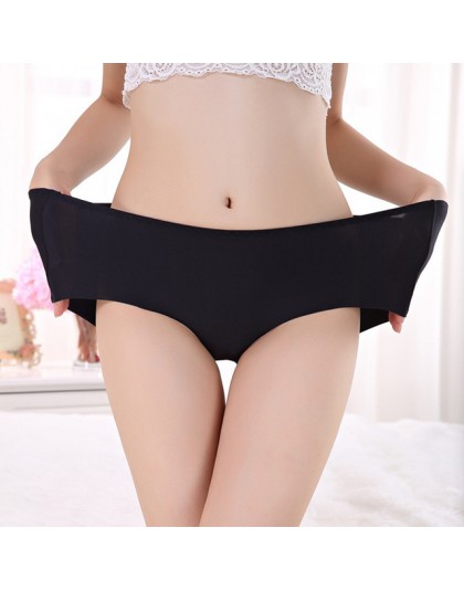 Majtki damskie stretching szorty Plus rozmiar XXXL wysokiej talii bielizna kobiety Sexy ultra-cienkie majtki bezszwowe spodnie m