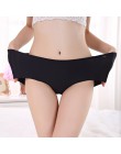 Majtki damskie stretching szorty Plus rozmiar XXXL wysokiej talii bielizna kobiety Sexy ultra-cienkie majtki bezszwowe spodnie m