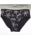 Darmowa wysyłka 4 sztuk/partia duże stocznie 2XL/3XL/4XL majtki damskie bielizna talia bawełna Lady mumia spodnie duży rozmiar b