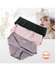 Moda bezszwowe majtki damskie bielizna kobiece miękkie Intimates damskie kalesony Low-Rise figi 8 kolorów bielizna majtki