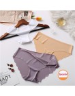 Moda bezszwowe majtki damskie bielizna kobiece miękkie Intimates damskie kalesony Low-Rise figi 8 kolorów bielizna majtki