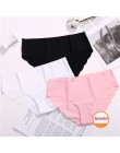 Moda bezszwowe majtki damskie bielizna kobiece miękkie Intimates damskie kalesony Low-Rise figi 8 kolorów bielizna majtki