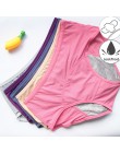 3 sztuk/zestaw szczelna majtki menstruacyjne majtki fizjologiczne kobiety bielizna okres bawełna wodoodporne figi Dropshipping H