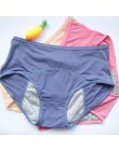 3 sztuk/zestaw szczelna majtki menstruacyjne majtki fizjologiczne kobiety bielizna okres bawełna wodoodporne figi Dropshipping H