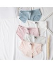 Kobiety stałe majtki śliczne łuk majtki bawełniane Sexy bielizna dla dziewcząt niski wzrost światła kolor majtki dla kobiet kobi