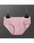 Majtki damskie miękka bezszwowa bielizna Sexy lodowy jedwab majtki damskie koronkowe majtki dla dziewczynek Low-Rise Bikini majt