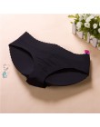 S-XL pani niskiej talii Sexy wyściółka majtki Bum wyściełane Butt lifter Enhancer Hip stanik push up i majtki bielizna bezszwowe