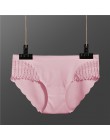Majtki damskie miękka bezszwowa bielizna Sexy lodowy jedwab majtki damskie koronkowe majtki dla dziewczynek Low-Rise Bikini majt