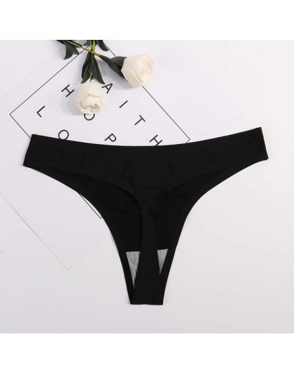 Hot Silk Sexy kobiety stringi g string bezszwowe majtki bielizna damska Sexy majtki Tanga kobiety Low-Rise bielizna majtki Intim