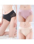 3 sztuk Sexy majtki koronkowe kobiety bielizna bielizna-majtki dla kobiet spodnie w kratę intymne kobiety bielizna damska Bikini