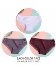 Majtki damskie 3 sztuk/zestaw miękka bawełniana bielizna M-XL Sexy koronkowe majtki kobiety kalesony dziewczyny figi moda bieliz