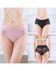 3 sztuk Sexy majtki koronkowe kobiety bielizna bielizna-majtki dla kobiet spodnie w kratę intymne kobiety bielizna damska Bikini