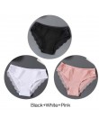 Majtki damskie 3 sztuk/zestaw miękka bawełniana bielizna M-XL Sexy koronkowe majtki kobiety kalesony dziewczyny figi moda bieliz