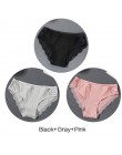Majtki damskie 3 sztuk/zestaw miękka bawełniana bielizna M-XL Sexy koronkowe majtki kobiety kalesony dziewczyny figi moda bieliz