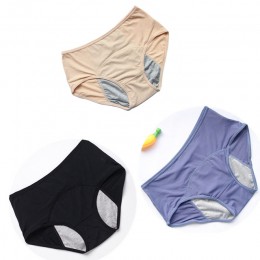 3 sztuk/zestaw szczelna majtki menstruacyjne majtki fizjologiczne kobiety bielizna okres bawełna wodoodporne figi Dropshipping H