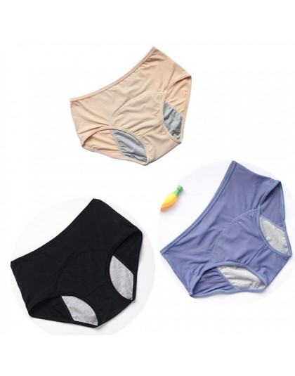 3 sztuk/zestaw szczelna majtki menstruacyjne majtki fizjologiczne kobiety bielizna okres bawełna wodoodporne figi Dropshipping H