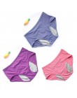 3 sztuk/zestaw szczelna majtki menstruacyjne majtki fizjologiczne kobiety bielizna okres bawełna wodoodporne figi Dropshipping H