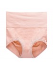 Wysokiej talii Sexy wyściełane Shaper bezszwowe bawełniane majtki odchudzanie bielizna kobiety bielizna oddychająca bawełna pani