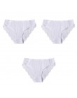 M-XXL 3 sztuk bawełniana bielizna majtki damskie zestaw komfort kalesony kwiatowy koronki figi dla kobiety Sexy Low-Rise rajstop