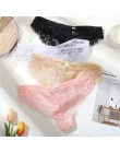Seksowne koronkowe stringi kobiety stringi majtki kobiet niskiej talii T-z tyłu bielizna kobiece stringi sexy bielizna M L XL ka