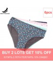 Prettywowgo 6 sztuk/partia kobieta figi hurtownie 2020 New Arrival dobrej jakości 6 kolor bawełna z kwiecistym nadrukiem majtki 
